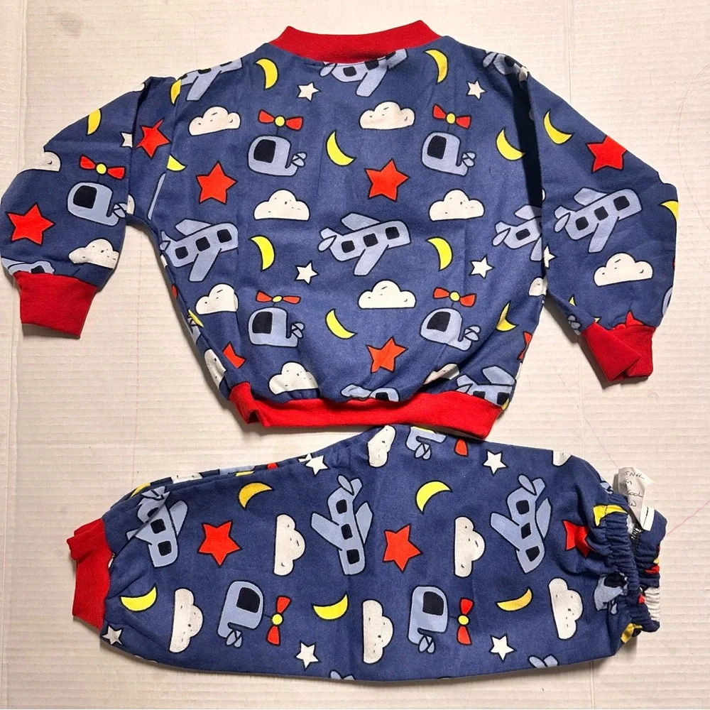Vintage Sprouts Funwear Pajama Set Made in Canada –Size 12–18M ✈️⭐🌙 (Never Worn) - Picture 2 of 8